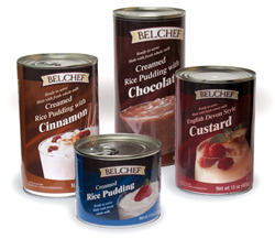 Belchef Pudding and Custard Products